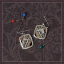 �L! Stripy Earrings - Click For Enlargement